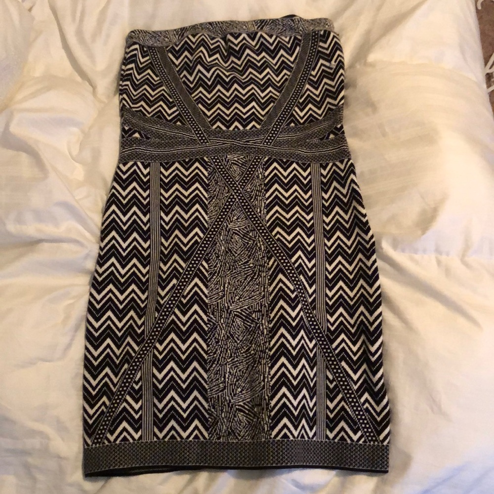 Strapless bodycon dress! Only worn once!